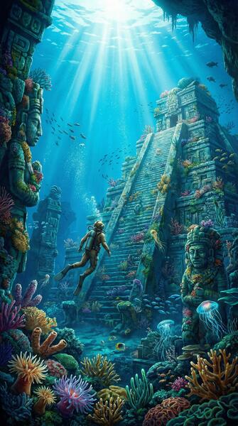 《深海秘境》高清冒险视频海报